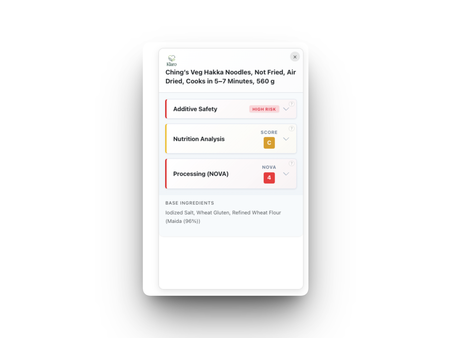 Klaro App and Extension Analyzing Cereal